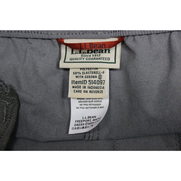 L.L. Bean men's gray elastic waist standard fit tapered leg multisport joggers L - Picture 8 of 14